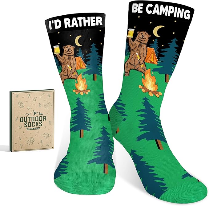 VICRAZY Hiking, Cycling, Camping Socks for Men, Women - Hiking, Bicycle, Camping, Bike Accessories, Stocking Stuffers