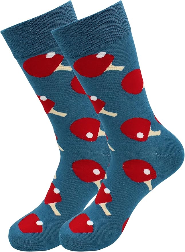 Real Sic Fun Socks for Men and Women - Cozy Cotton Dress Socks with Colorful Designs - Cool, Casual, Wacky Patterned