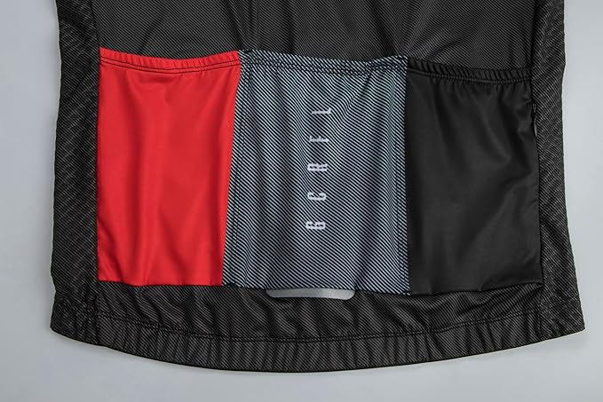 GCRFL Cycling Jersey Men Shorts Sleeves Road Bike Jersey Bicycle Tops Shirt, Zipper Pocket UPF 50+ Lightweight PRO Race Fit
