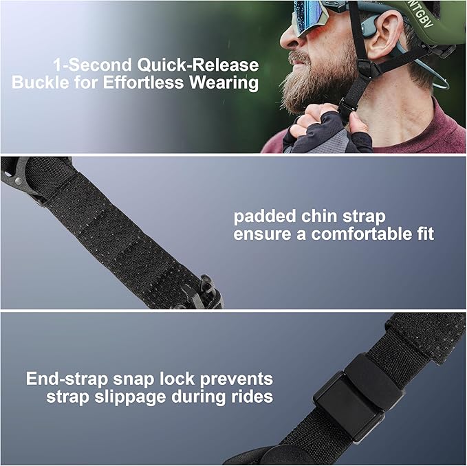 Adult Bike Helmet for Men/Women with Helmet Bag 2 Removable Moisture-Wicking Liners Adjustable Dial Comfort Fit Lightweight Shockproof CPSC 1203 Safety Certified for Road-Ready/Urban-Commute/MTB