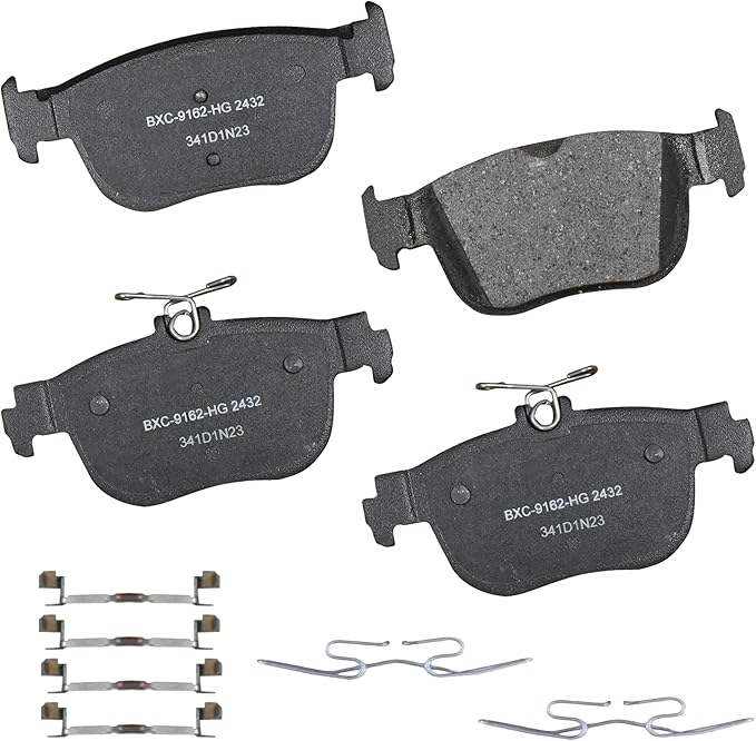 Bendix Premium SBC2432 Ceramic Rear Brake Pads for Audi A3 2023-2022, A3 Quattro 2023-2022