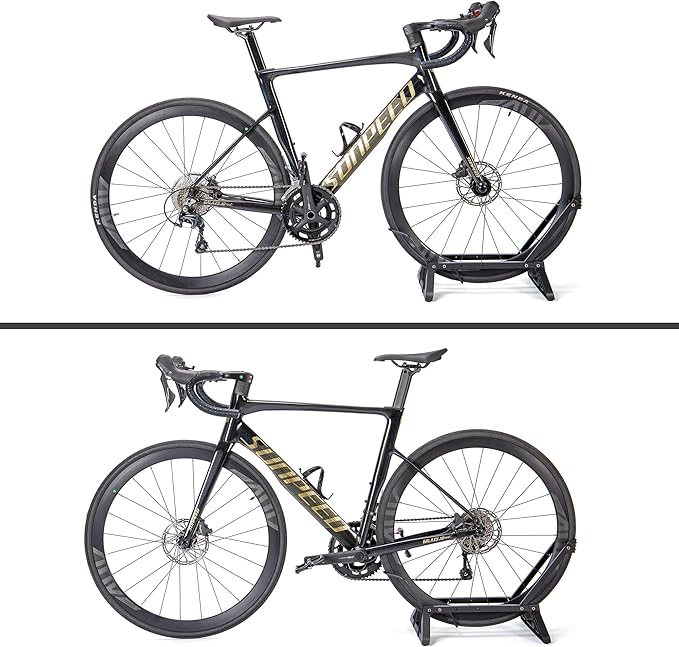 Super B Bike Floor Stand Rack- Indoor Bike Stand for Garage/Home - Bike Storage Bicycle Parking Rack Fit 20”-29” Mountain Road Bikes E-Bike / Fat Bike (TB-1957)