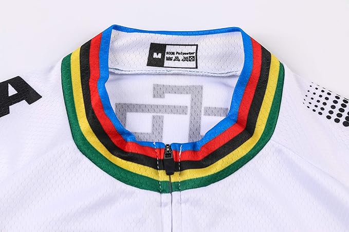 Men's Cycling Bike Jersey Short Sleeve Biking Shirt with 3 Rear Pockets + Zipper Pocket Breathable Quick Dry Bicycle Jersey