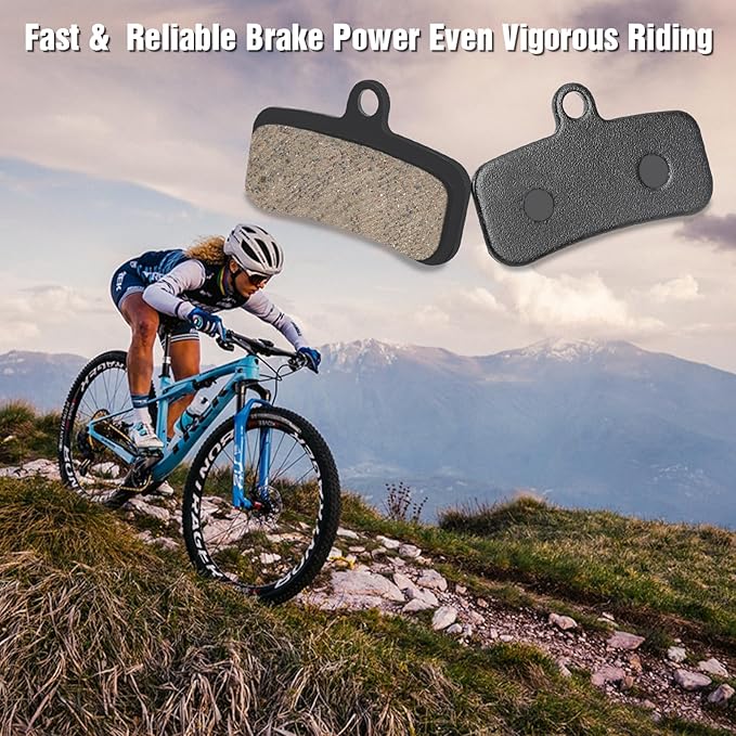 4-Piston Bicycle Brake Pads Compatible with Shimano MT420 MT520 M6120 M7120 M8020 M8120 Tektro TRP for Mountain Bike/Ebike/MTB,Bike Disc Brake Pads with Installation Tools