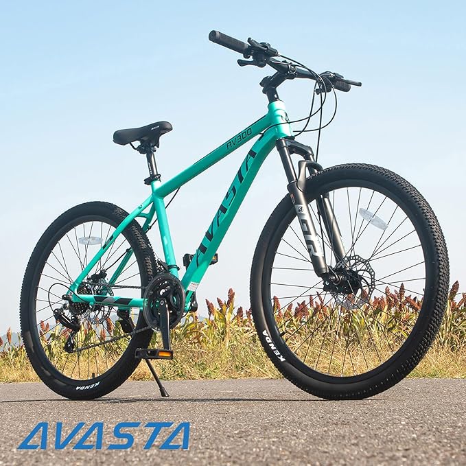 AVASTA AV300 26 27.5 inch Mountain Bike with 21-Speed, Aluminum Frame, Dual Disc Brake, Comfortable Saddle, Multiple Colors