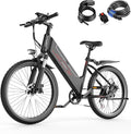 Electric Bike for Adults, 1500W Peak E bike with 48V 12Ah Internal Removable Battery, 26" Electric Bicycle Up to 25MPH, 65 Miles Long Range, 5 Modes & 7 Speeds, Lightweight Cruiser E-bike for Commute