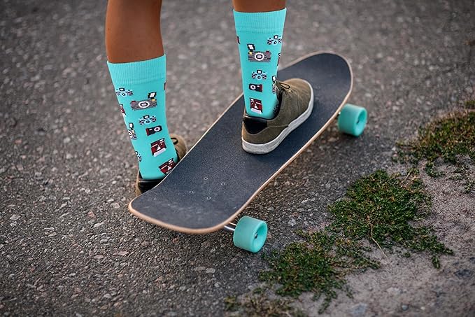 Real Sic Fun Socks for Men and Women - Cozy Cotton Dress Socks with Colorful Designs - Cool, Casual, Wacky Patterned