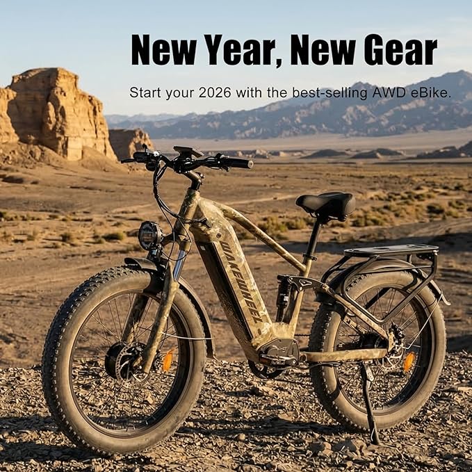 8000w Electric Bike for Adults, 60V 32Ah Battery Ebike, Fat Tire & Long Range Electric Bicycles, 210Nm Mountain Bike Full Suspension, Hydraulic Brake Electric Bicycle