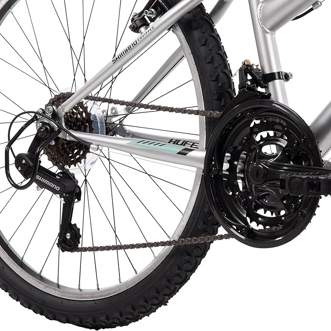 Huffy Stone Mountain Bike for Men and Women, 20”/24”/26”, 6-Speed (20”) or 21-Speed, Front or Dual Suspension (Varies), Multiple Colors, Adjustable Saddle, Shimano Equipped, All-Terrain Tires