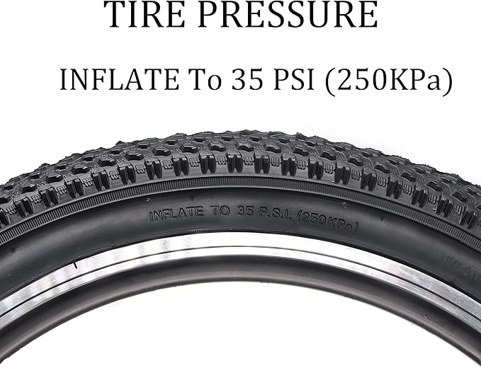 Hycline Mountain Bike Tire: 20/24/26/27.5-inch Folding Replacement High-Performance Wear-Resistant Bicycle Tires for MTB Off-Road Bike