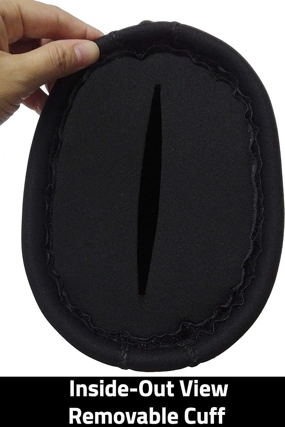 Bar Mitts Attachable Extra Large Black Mountain Bike Extreme Cold Pogies fits Flat Handlebars | Waterproof | Easy Installation | Open Access | Safety Reflection Logo