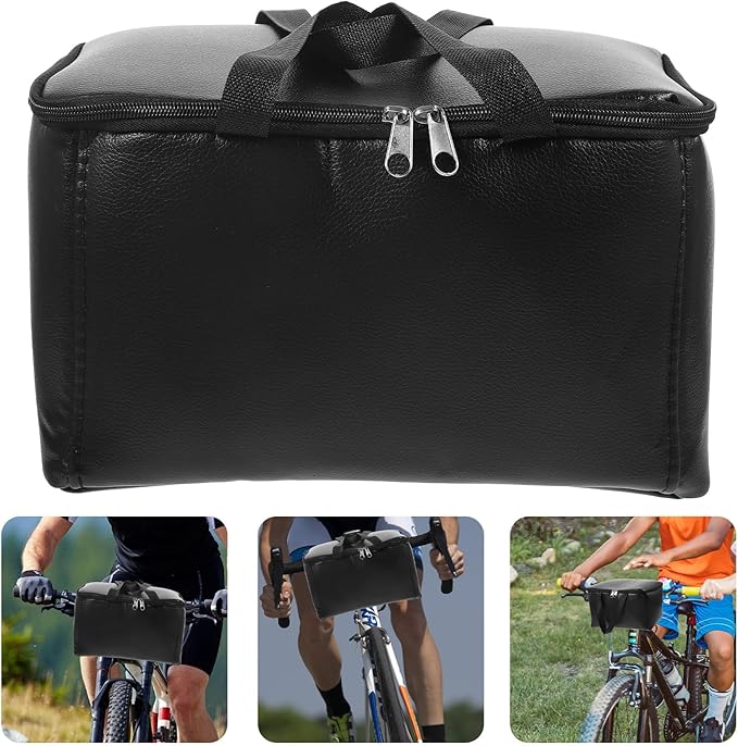 TOYANDONA Mountain Bike Handlebar Bag Bicycle Pouch Sturdy Storage Top Tube Bike Phone Holder Bag for Outdoor Cycling Accessories