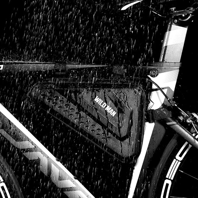 WILD MAN 3L Triangle Frame Bike Bag Large Capacity for Mountain Bicycle Cycling MTB Bicycle Cycling (ES19)