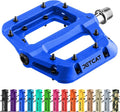 Mountain Bike Pedals Flat - MTB Pedals Flat, Bicycle Pedals for BMX/MTN/Road/Gravel/EBike, BMX Pedals, Platform Pedals, Adults & Kids Bike Replacement Upgrades Parts 9/16