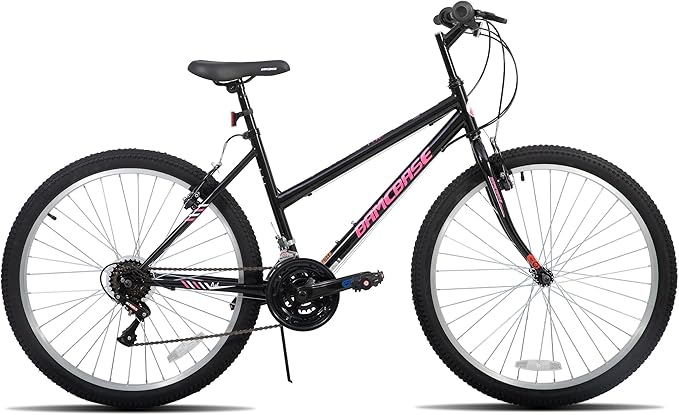 HILAND Adult 26 Inch Mountain Bike, Mens Womens Bicycle, High-Carbon Steel Frame Mountain Bicycle, Sport MTB for Adults, Multi-Color