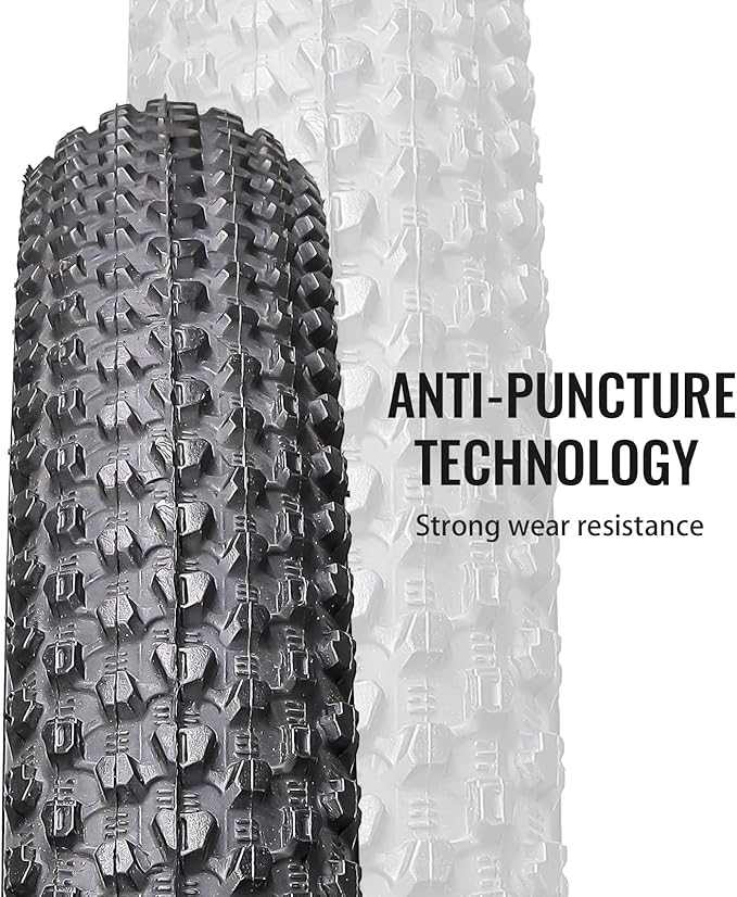 MOHEGIA Mountain Bike Tires - 20/24/26/27.5 Inch Folding MTB Bicycle Tires Replacement,Steel Bead All-Terrain and High-Performance Durable for Off-Road,Street & Trail Adventures