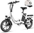 WINDHORSE 16" Folding Electric Bike for Adults, 630W Peak Motor, 20MPH, 19–35 Miles Pedal Assist Range, LCD Display, Suspension, Dual Disc Brakes, Removable Battery, Commuter Ebike