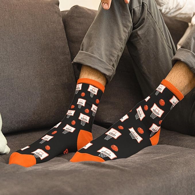 FOURSTUFF Ski, Cycling, Basketball, Golf, Pickleball, Softball, Volleyball, Wrestling, Soccer - Sports Socks for Women Men