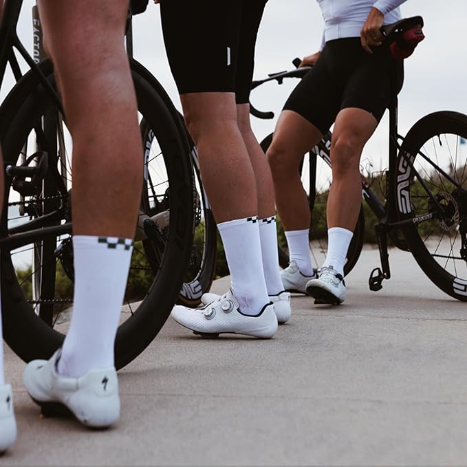 Selection Cycling Socks - Men’s Road Bike Crew, Compression Fit, Breathable Moisture‑Wicking, Quick‑Dry, Arch Support