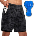 Bikewa Men's Mountain Bike Shorts 3D Padded Loose-fit Riding Biking Cycling Bicycle Biker Shorts for Men Zipper Pockets