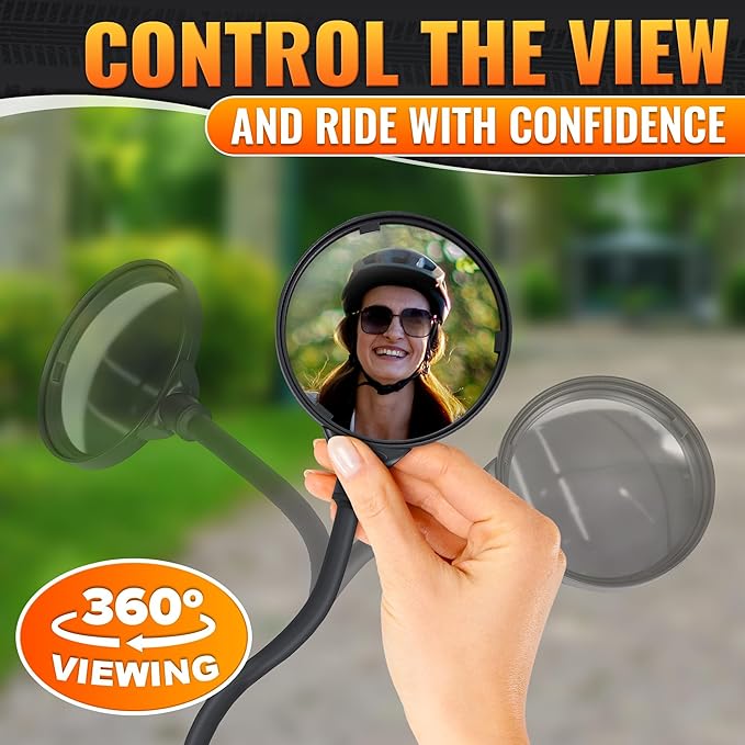 Bike Mirror Handlebar Mount - Bicycle Mirrors For Handlebars Bike Rear View Mirror For Bicycle Mirror For Bike - Mirrors For Handlebars Bike Gear