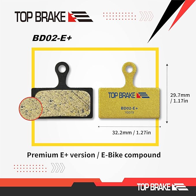 TOP BRAKE Disc Bike Brake Pads Compatible with Shimano XTR M9000/9020 Deore XT M785/ M8000 | MTB/eMTB/Gravel/Cross Country(XC)/Trail/All Mountain/Cycling