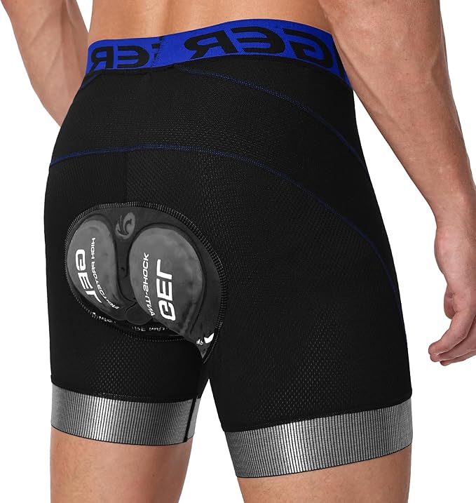 X-TIGER Bike Shorts for Men 5D Gel Padded Anti-Slip Leg Cycling Underwear Mountain Bicycle Riding Road Biking Liner