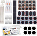 Bike Tire Repair Kit 50 PCS with 30 Vulcanizing Patches, Stainless Steel Tire Levers, Metal Files & Sandpaper, Portable Bicycle Inner Tube Puncture Patch KitMountain, Commuter Bikes