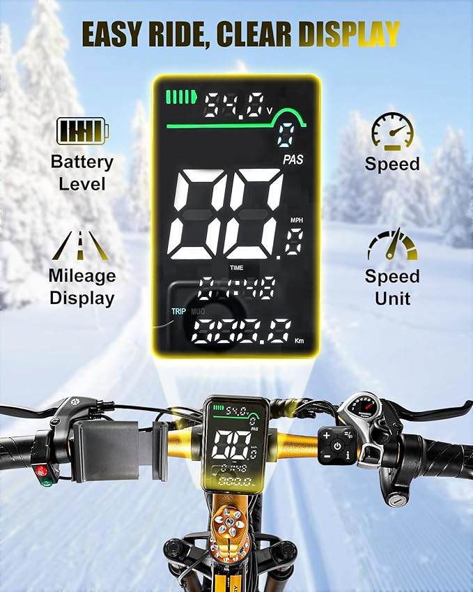 Electric Bike for Adults,1500W Peak Motor E Bikes, 26" Fat Tire Electric Bicycle, 30/33 MPH 60/70 Miles Electric Mountain Bike, Removable Battery, Dual Brake, 7 Speed