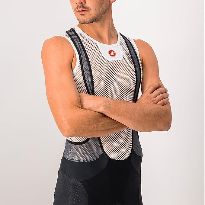 CASTELLI Men’s Core Mesh 3 Sleeveless, Lightweight Breathable Base Layer for Hot Weather Cycling, Quick-Dry Riding Undershirt