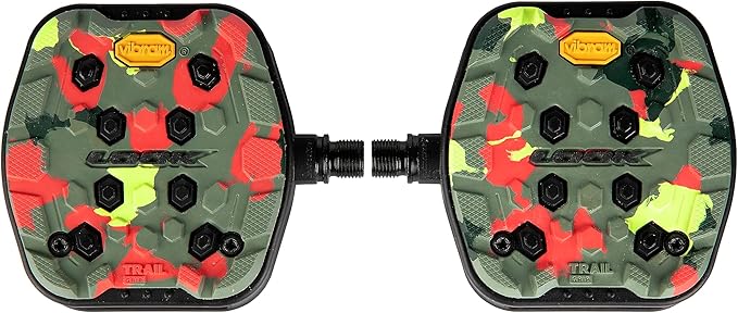 LOOK Cycle - Geo Trail Grip Bike Pedals - Flat Pedals - MTB Bike Pedal - Black, Red, Lime, Camo