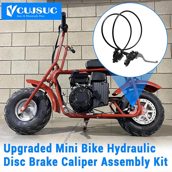 Upgraded Hydraulic Brake DB30 Hydraulic Brake with CT100U Hydraulic Brake Bracket For Coleman CT100U Mini Bike with 180mm Brake Disc