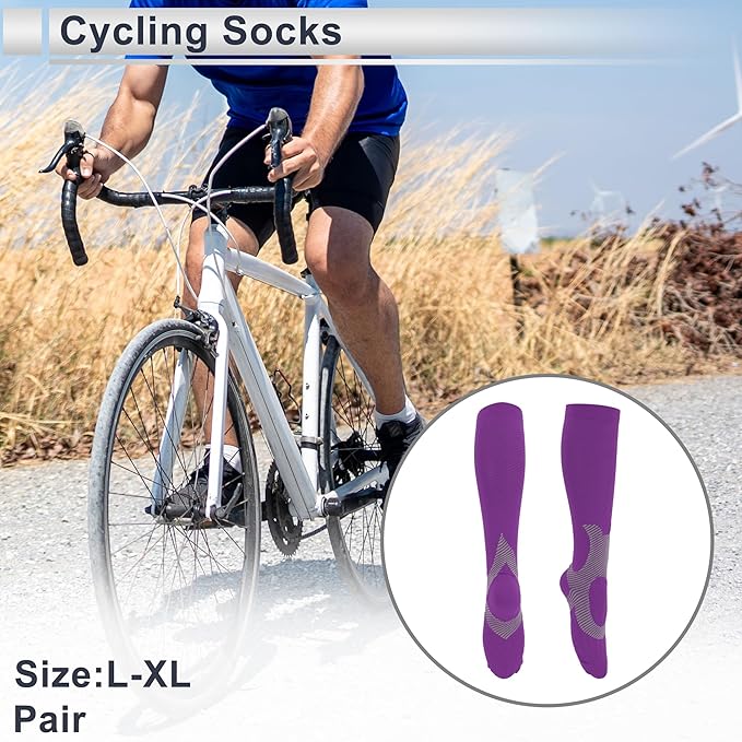 Cycling Socks Breathable Sweat-Absorbent Anti-Friction Outdoor Bike Socks Neutral and Universal 1 Pair