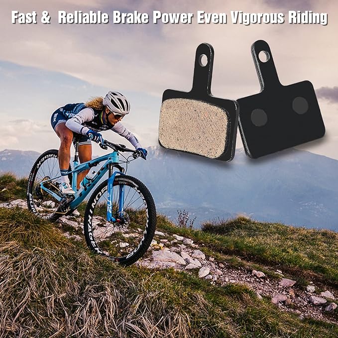25 Pairs Bike Brake Pads, Compatible with Tektro Brake Pads for Shimano Brake Pads MT200 M355 M446 M447 M315 M365 MT500, MTB Bicycle Disc Ebike Brake Pads for Trp Brake Pads with Installation Tools