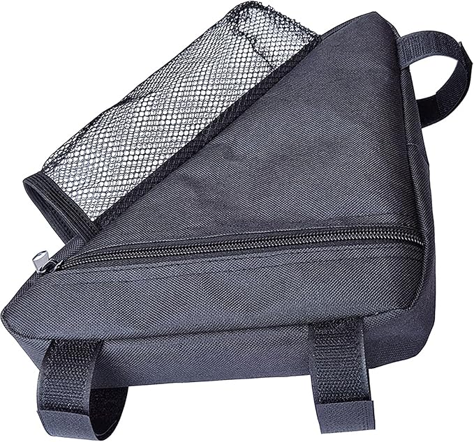 traderplus Bicycle Triangle Frame Bag with Water Bottle Holder, Top Tube Storage Front Pouch Road Mountain Bike Accessories