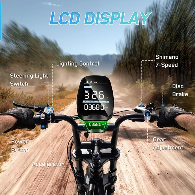 Electric Bike for Adults,1500W Peak Motor Retro E Bike,30MPH Max Speed,60/110 Miles Range,Removable 48V 15Ah Battery,20"x4.0"Fat Tire,Ebike with Suspension,UL 2849