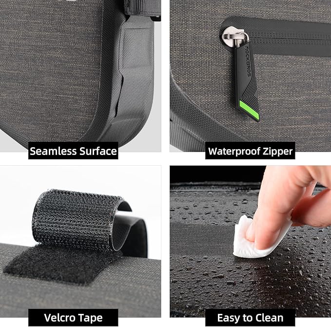ROCKBROS 2.5L Bike Bicycle Frame Bag Waterproof Bikepacking Bike Bag Triangle Frame Bag Large Bike Storage Bag Under Frame