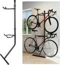 KUAFU 2 Bike Bicycle Vertical Gravity Hanger Stand, Bike Home Adjustable Storage Rack, In-Home Bicycle Bunk for Garages or Apartments,80 lbs