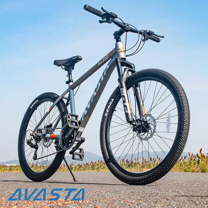 AVASTA AV300 26 27.5 inch Mountain Bike with 21-Speed, Aluminum Frame, Dual Disc Brake, Comfortable Saddle, Multiple Colors
