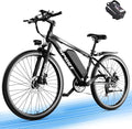 ASKGO Electric Bike for Adults, 1500W Peak Mountain Ebike with 25 MPH, 65 Miles Range, 7 Speeds, 48V 10.4Ah Removable Battery Ebike, 26" Electric Bicycle for Commute