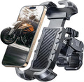 2026 Upgrade Motorcycle Phone Mount [Heavy-Duty Clamp & 360° Rotation], Super Stable Bike Phone Holder for iPhone 17/16/15/14 & 4.7-6.8" Phone, Phone Holder for Bike/Bicycle/Motorbike/Scooter