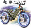 eAhora 2026 Romeo Pro3/2 50/46Mph Ebike 5600/4000W Dual Motor 200+Miles Electric Bike for Adults, 52V/70Ah 60V/80Ah Long Range 26 * 4.0" Fat Tire Full Suspension Electric Mountain Bike