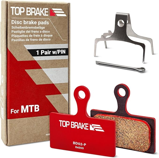 TOP BRAKE Disc Bike Brake Pads Compatible with Shimano XTR M9000/9020 Deore XT M785/ M8000 | MTB/eMTB/Gravel/Cross Country(XC)/Trail/All Mountain/Cycling