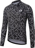 Coconut Ropamo CR Long Sleeve Cycling Jersey Mens, 3+1 Zipper Pockets Bicycle Tops Quick Dry Breathable Biking Shirt