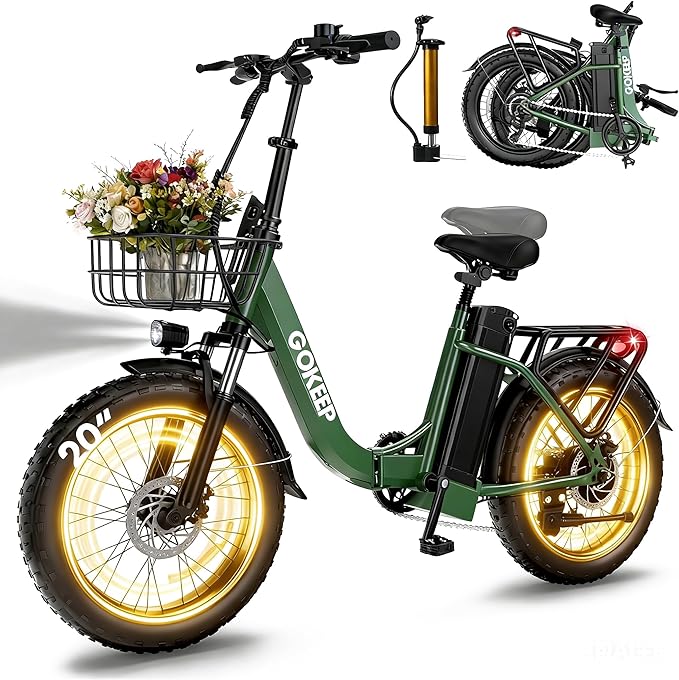 1800W Electric Bike for Adults, 52V/18.2AH Removable Battery Electric Bike, 86 Miles Long Range Foldable Fat Tire Electric Bicycle, 7-Speed Electric Commuter Bicycles, UL2849 Certified, Max 330LBS