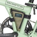 Vincita Boomerang Bag 3.0 – Frame Bag for Brompton Bike (A, C & P Line) – Anti-Slip Slim Tool Pouch with Magnetic Mount – Detachable Straps & Bright Lining – Fold-Compatible Storage (Green)
