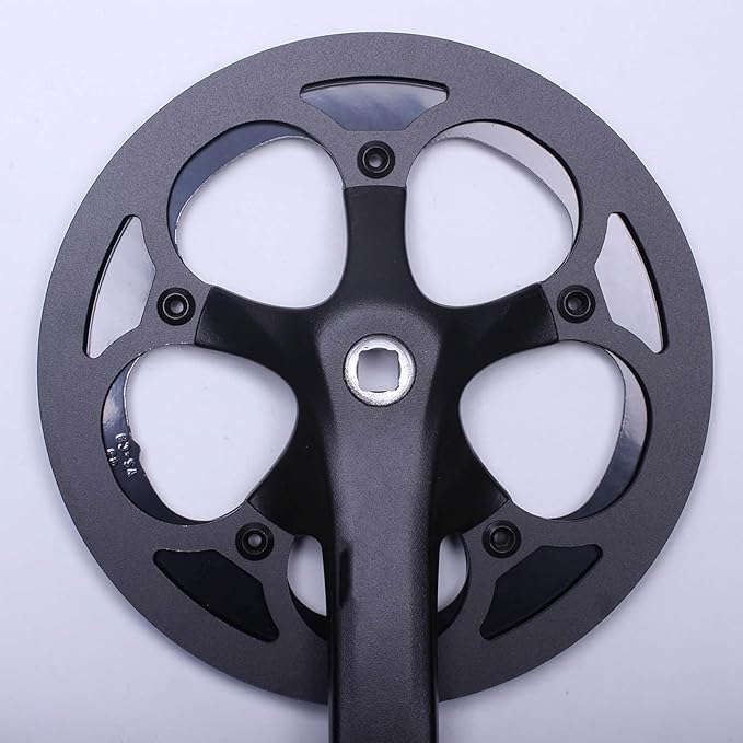 PROWHEEL Bike Chainring Guard,130MM BCD 42T/44T/46T/48T/52T/53T/54T/56T/58T/60T Aluminum Alloy Chain Ring Protector Cover for Chainring Sprockets MTB,E-Bike,Road Bike,City Bike,Folding Bike
