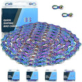 Rainbow 8 Speed Bike Chain, 1/2" x 3/32" 116 Links for Road Bike Mountain Bike (8 Speed Chain)