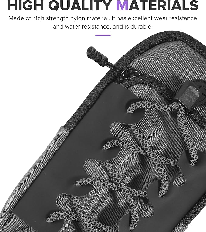 Dirt Bike Frame Bag,Motorcycle Frame Bag,Car Accessories Powersports Gear Bags,Universal Electric Vehicle Front Bags,Ebike Accessories,Suitable for Most Motorcycles,Dirt Bike (Gray)