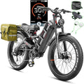eAhora Romeo Pro 3/2 [2026] 46-50 Mph Electric Bike for Adults, Peak 5600W Dual Motor Ebike, 60V/52V 80Ah/70Ah 250 Miles Long Range E Bike, 26”*4.0 Fat Tire Air Full Suspension Off-Road E-Bike